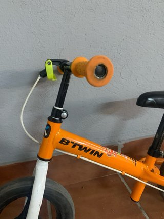 Bici sin pedales naranja