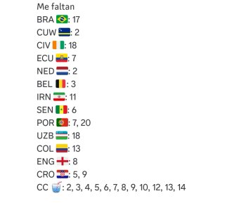 Cambio cromos mundial Badalona