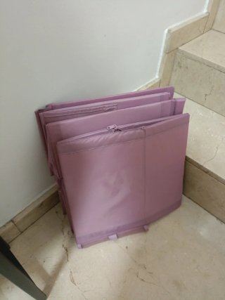 Zapateros plegables de tela rosa (4 unidades)