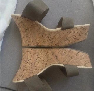Sandalias cuña Replay Beige/Verde Oliva