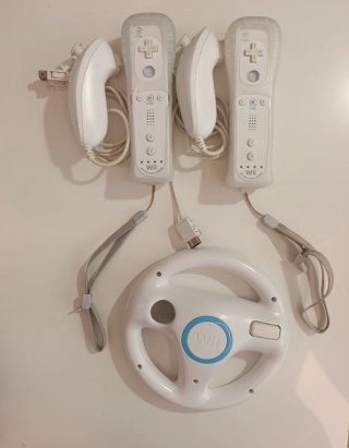 Nintendo Wii Completa + 8 Juegos + Accesorios