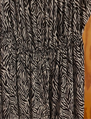 Vestido largo estampado cebra talla XL