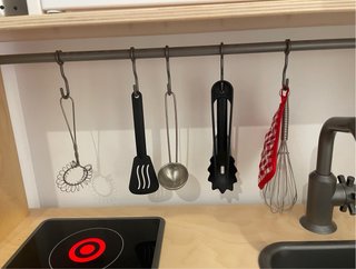 Cocina infantil de madera de ikea con accesorios