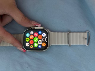 Reloj Apple (imitación) Beige/Plata