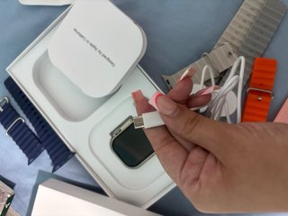 Reloj Apple (imitación) Beige/Plata
