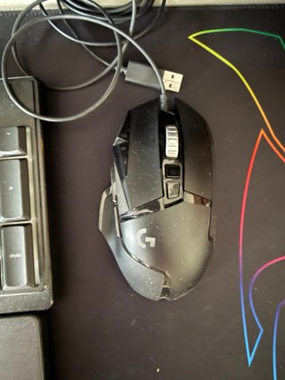 Mouse e tastiera gaming (Logitech G502, Rayzer Orn