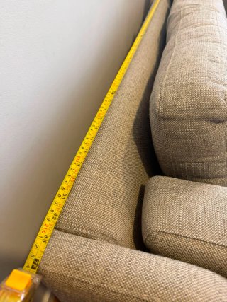 Sofá 3 plazas beige/gris como nuevo
