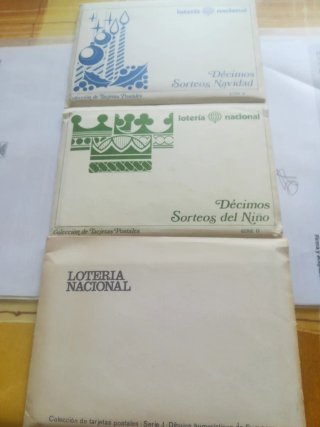 12 Tarjetas Postales Lotería Nacional