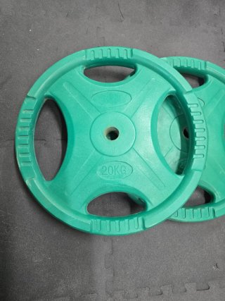 2 Discos de pesas de 20kg