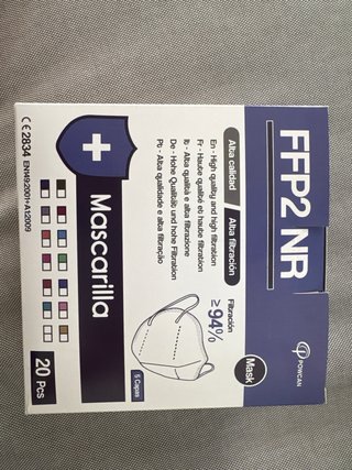 Mascarillas FFP2 NR POWCAN (20 uds)