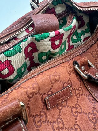Borsa Gucci Boston Marrone