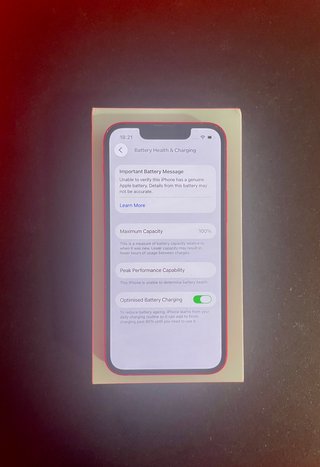 iPhone 13 mini Rosso - Batteria 100%