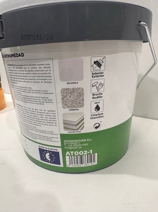 Pintura Antihumedad Blanco Mate 5kg