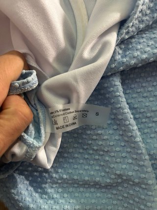 Bañador premamá azul conchas