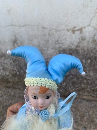Arlequín porcelana vintage años 90