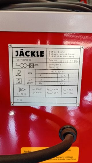 Soldadora Plasma JÄCKLE 60