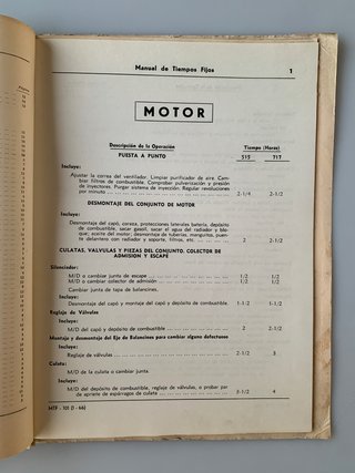 John Deere Manual Tiempos Fijos Tractor Vintage 60