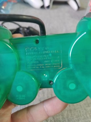 Mando DualShock 2 PS2 Verde Transparente