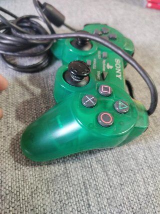 Mando DualShock 2 PS2 Verde Transparente