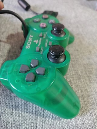 Mando DualShock 2 PS2 Verde Transparente