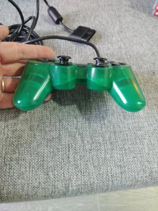 Mando DualShock 2 PS2 Verde Transparente