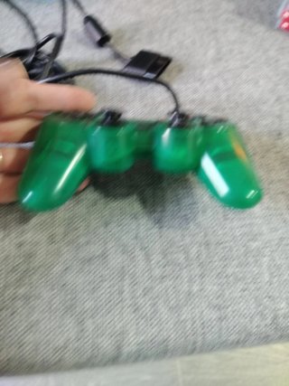 Mando DualShock 2 PS2 Verde Transparente