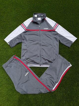 Chándal Adidas Vintage Gris y Blanco