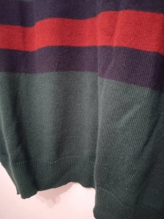 Jersey Nautica Rayas Verde Talla L