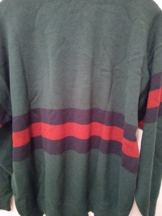 Jersey Nautica Rayas Verde Talla L