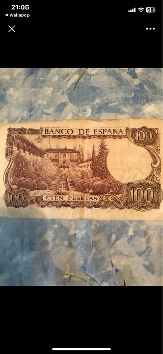 Billete 100 Pesetas Banco de España 1970