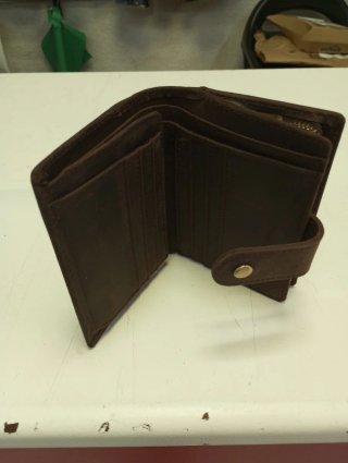 Cartera de Piel Marrón