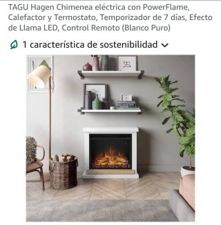 Chimenea eléctrica decorativa