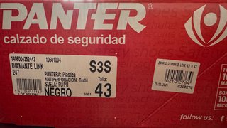 Zapatos de Seguridad Panter T43 con Proteccion SP3