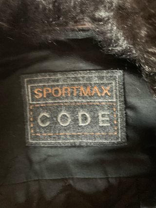 Giacca con pelliccia collo e polsini code max