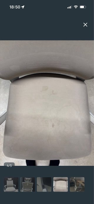 Silla de estudio ergonómica beige