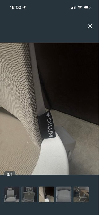 Silla de estudio ergonómica beige