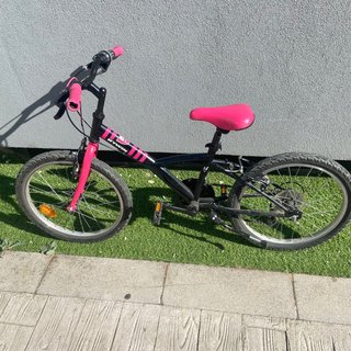 Bicicleta Infantil Decathlon 20” Rosa/Negra