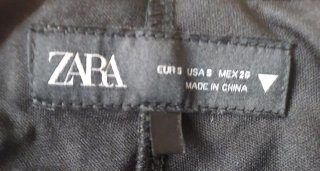 Falda Zara Tul Volantes Negra Talla S