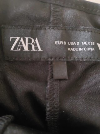 Falda Zara Tul Volantes Negra Talla S