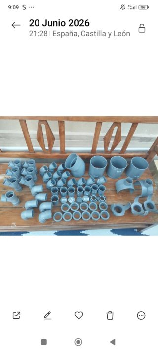 MATERIAL DE FONTANERÍA unas 60 PIEZAS