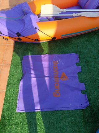 Piragua Kayak Hinchable Boomerang Naranja/Morado