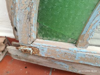 Vidriera de medio punto para restaurar