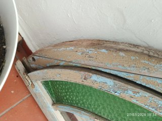 Vidriera de medio punto para restaurar