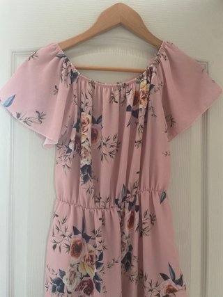Mono corto rosa floral talla XS