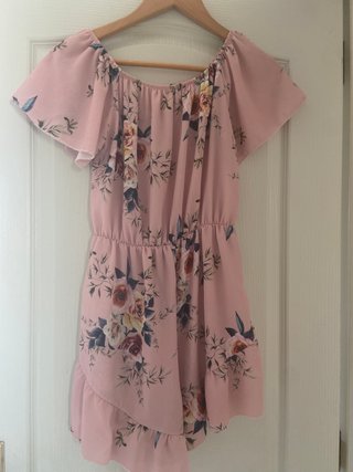 Mono corto rosa floral talla XS