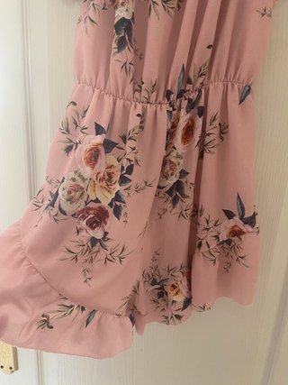 Mono corto rosa floral talla XS