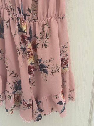 Mono corto rosa floral talla XS