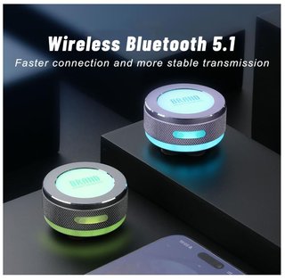 Altoparlante rosa wireless Bluetooth portatile RGB