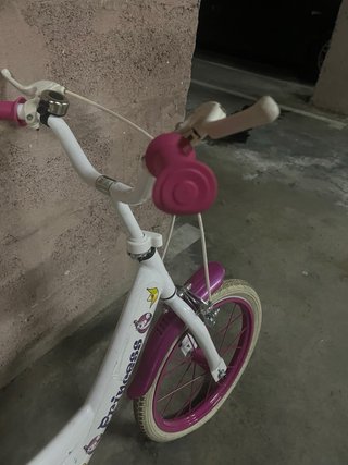 Bicicleta Niña Princess Blanca y Rosa