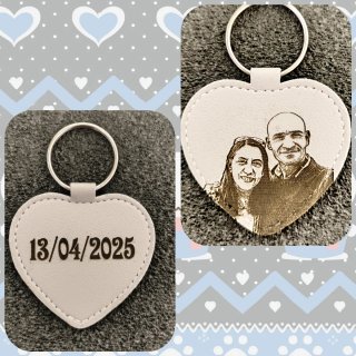 Llavero de cuero personalizado